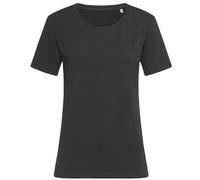 Stedman Claire Relaxed Women Crew Neck Schwarz ringgesponnene Baumwolle Medium Damen