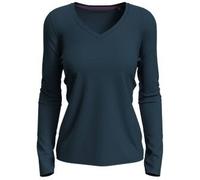 Stedman Claire V-neck Long Sleeve Marine ringgesponnene Baumwolle X-Large Damen