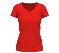 Stedman Claire V-neck Rot ringgesponnene Baumwolle Medium Damen