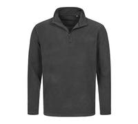 Stedman - Classic Fleece Half-Zip Grey Steel (Solid) - Gr. - XXL