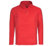 Stedman - Classic Fleece Half-Zip Scarlet Red - Gr. - M