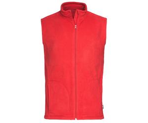 Stedman - Classic Fleece Vest Scarlet Red - Gr. - S