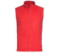 Stedman - Classic Fleece Vest Scarlet Red - Gr. - XXL