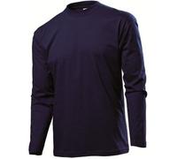 Stedman Classic Long Sleeve Men Dunkelblau Baumwolle Large Herren