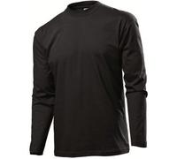 Stedman Classic Long Sleeve Men Schwarz Baumwolle Small Herren