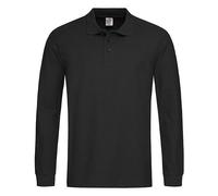 Stedman - Classic Polo Long Sleeve Black Opal - Gr. - M