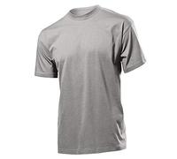 Stedman Herren T-Shirt S140 – klassisch, kurzarm, Baumwolle – Soft Grey L