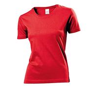 Stedman - Classic T-Shirt Women M,Scarlet Red