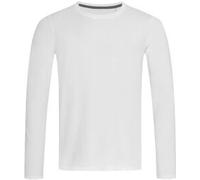 Stedman Clive Long Sleeve Weiß ringgesponnene Baumwolle XX-Large Herren