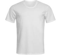 Stedman Clive Relaxed Men Crew Neck Weiß ringgesponnene Baumwolle Small Herren