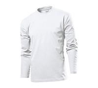 STEDMAN COMFORT LANGARM T-SHIRT S M L XL XXL, Größe-:XL;Farbe-:weiß