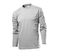 STEDMAN COMFORT LANGARM T-SHIRT S M L XL XXL, Größe-:XXL;Farbe-:hellgrau