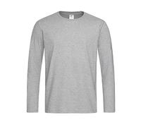 Stedman - Comfort-T Long Sleeve Grey Heather - Gr. - L
