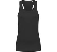 Stedman Damen Interlock Sport T-Shirt ärmellos Tank Top ST8110 black opal L