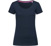 Stedman T-Shirt Damen Megan (ST9120) Rundhals – Premium, ringgesponnene Baumwolle, Marina Blue L