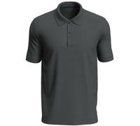 Stedman Henry Polo Short Sleeve Dunkelgrau Baumwolle Large Herren