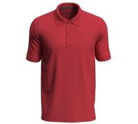 Stedman Henry Polo Short Sleeve Rot Baumwolle Large Herren