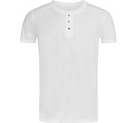 Stedman Herren Henley Slub T-Shirt ST9430 white L