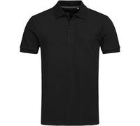 Stedman Apparel Herren Henry/ST9050 Premium Regular Fit Classic Kurzarm Poloshirt Gr. M, Schwarzer Opal