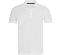 Stedman Apparel Herren Henry/ST9050 Premium Regular Fit Classic Kurzarm Poloshirt, weiß, L