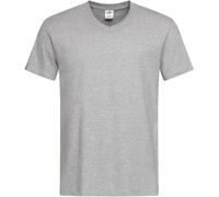 Stedman Herren V-Ausschnitt T-Shirt ST2300 grey heather S