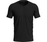 Stedman Herren T-Shirt Clive (ST9610) V-Ausschnitt Premium Slim Fit Kurzarm Schwarzer Opal XL