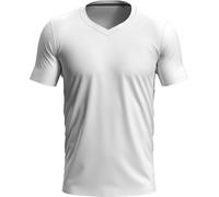 Stedman Herren T-Shirt Clive ST9610 – V-Ausschnitt, Premium, Slim-Fit, kurzarm, Weiß L