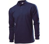 Stedman Polo Long Sleeve Men Marine Baumwolle XX-Large Herren