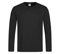 Stedman T-Shirt ST2500_BLOL Basics Langarm Herren Schwarz Größe L