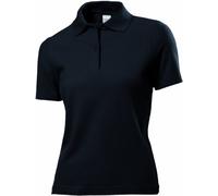 Stedman ST3100 Damen-Poloshirt aus Baumwolle, Schwarz , XXL