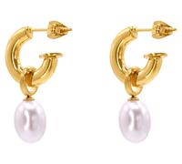 Steel art Heideman Ohrringe (Creole mit Perle, Gold) gold