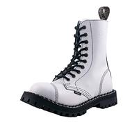 Steel - Full White 10-Loch Boots, Größe: 37