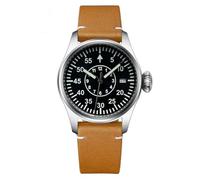 Steeldive Herren-Automatikuhr im Piloten-Stil, Edelstahlband, schwarzes Zifferblatt mit Datumsfenster, V 2, Pilot