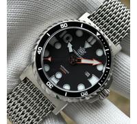 STEELDIVE Offizielle SD1982H blau leuchtende 46,5 mm 25000 m wasserdichte Saphirglas-Keramiklünette NH35 Herren-Taucheruhren mit Datum 25000M Waterproof 82H-SK