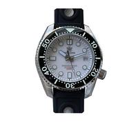 Steeldive SD1968 Weiße Keramik-Lünette Taucheruhr für Herren, Edelstahl, 300 m, wasserdicht, NH35, automatische Sportuhr (V 2)