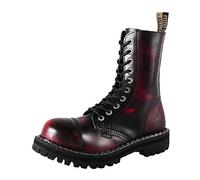 Steels 10 Loch Boots Burgund Rub Off, Grösse 41