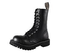 Steels 10 Loch Boots Schwarz, Grösse 44