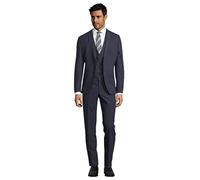 Steffen Klein Herren Anzug - Dreiteiler - Slim Fit - Größe 48 - Business Anzug mit Weste - Elastischer Komfort - Marine