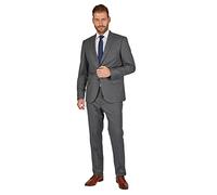 Steffen Klein Herren Anzug - Regular Fit - Größe 54 - Zweiteiler Business Anzug - Elastischer Komfort - Klassischer Schnitt - Grau
