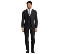 Steffen Klein Anzug Herren Slim Fit schwarz, 102