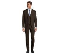 Steffen Klein Anzug Herren Slim Fit braun, 56