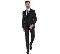 Steffen Klein Herren Designer Anzug - Slim Fit - Größe 56 - Zweiteiler Business Anzug - Schwarz