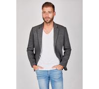 Steffen Klein Sakko Herren Modern Fit Baumwolle grau, S