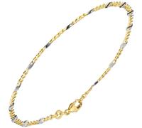 Steg-Panzerarmband 333 Gelbgold massiv 19 cm Gold Armband Goldarmband Karabiner