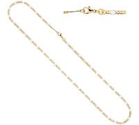 Steg-Panzerkette 333 Gelbgold massiv 2 mm 45 cm Gold Kette Halskette Goldkette