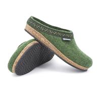 Stegmann Filzpantoffeln 108 – Unisex, Wollfilz – Grün (8810)