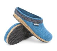 108 Comfort Wollfilz Clogs Filzpantoffeln turquoise Mittel - Stegmann 42.0