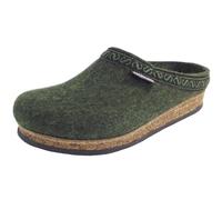 Stegmann - 108 - Unisex Wollfilz-Pantoffeln - Dunkelgrün (Green), Gr. 43