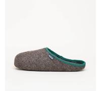 Stegmann 132 Überpantoffel | Damen Filz-Hausschuh | Farbe anthra/brown | Pantoffel in Größe L anthra/brown L