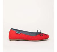 Stegmann 403 Stegmann Ballerina | Damen Filz-Hausschuh | Farbe Rubin/Graumele | Pantoffel in Größe 39 Rubin/Graumele 39